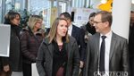 Justine Henin besucht die Kinderstation